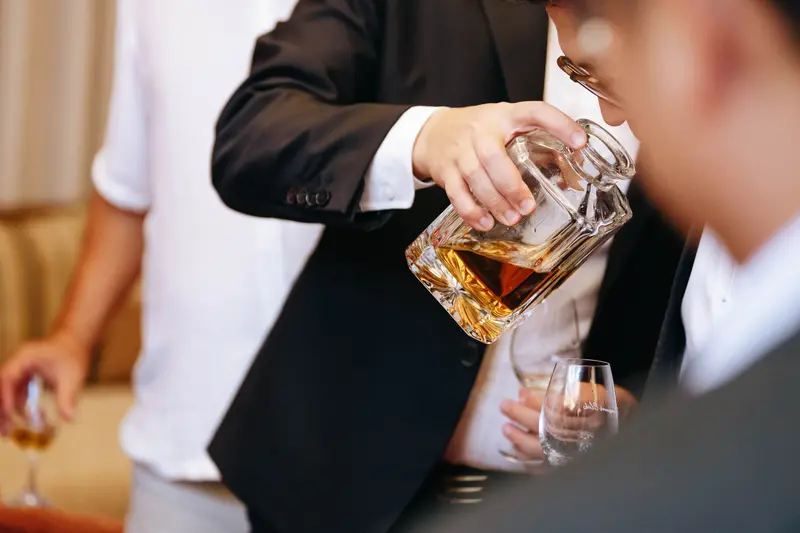 A pour at the gala